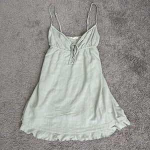 LA Hearts Spaghetti Strap Tie Front Mini Sundress Size S